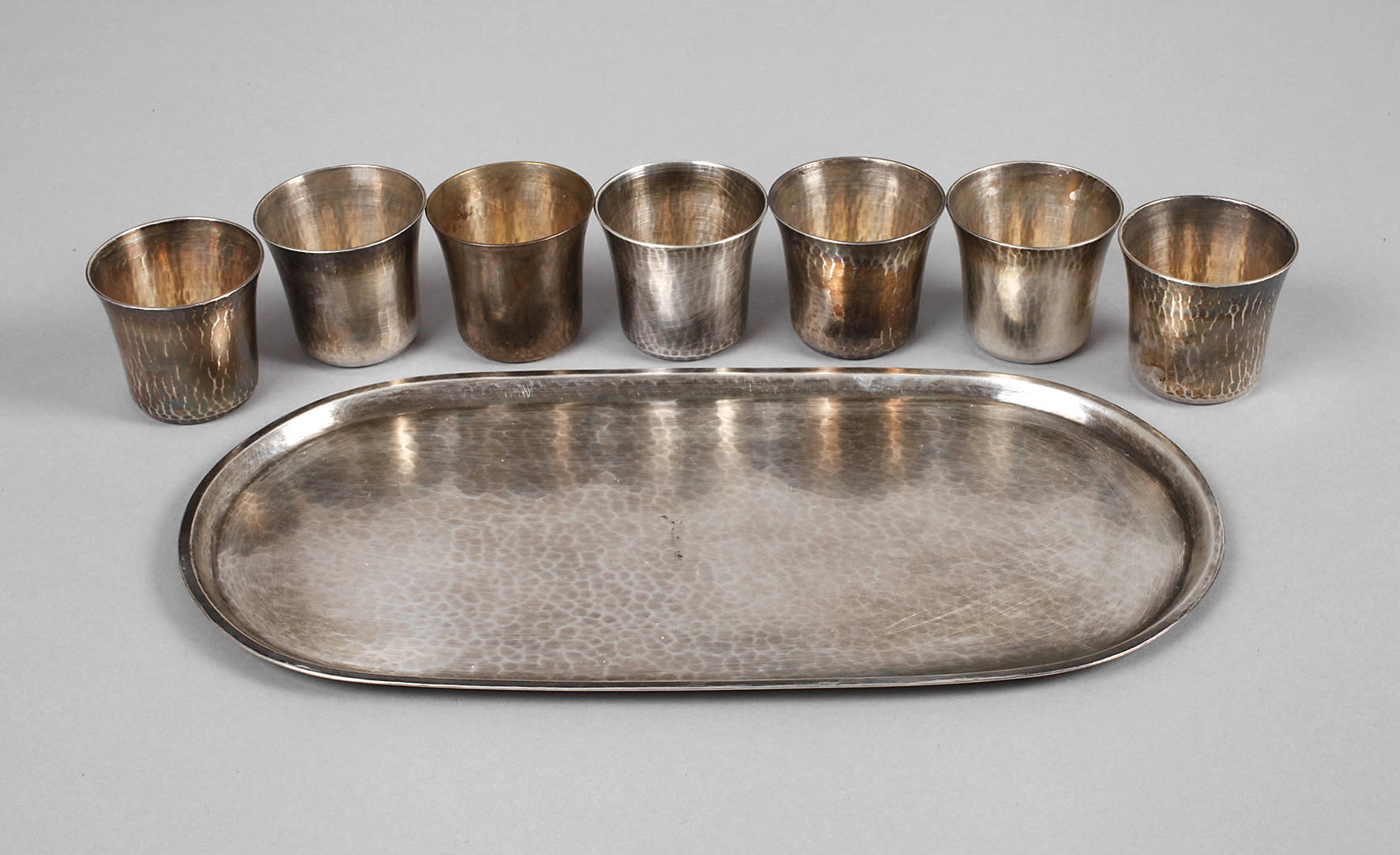 Hans Heck Schnapsset Silber