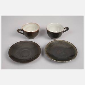 Burg Giebichenstein fünf Mokkatassen und ein Kännchen