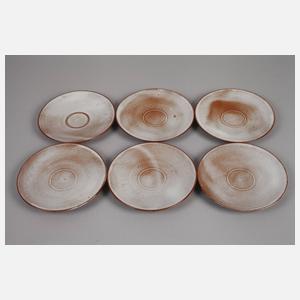 Sechs Teetassen Otto Lindig