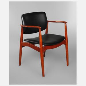 Armlehhnstuhl Teakholz Orum