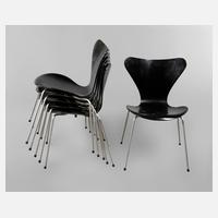 Sechs Stühle Arne Jacobsen ”Butterfly”111