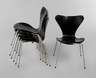 Sechs Stühle Arne Jacobsen ”Butterfly”