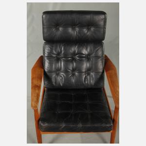 Lounge Chair und Ottomane