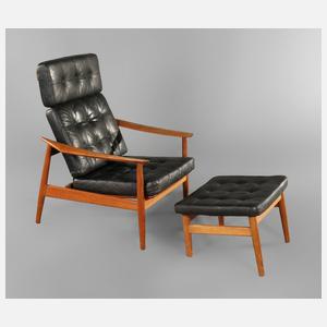 Lounge Chair und Ottomane