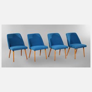 Vier Stühle DDR Design