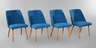 Vier Stühle DDR Design