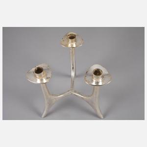 Dreiflammiger Silberleuchter