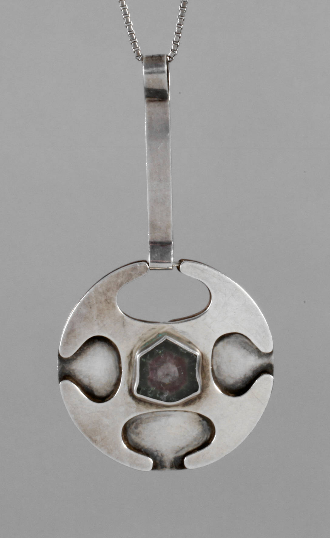 Designanhänger mit Turmalinscheibe