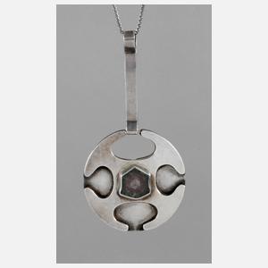 Designanhänger mit Turmalinscheibe