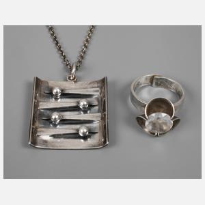 Kupittaan Kulta zwei Teile Silberschmuck