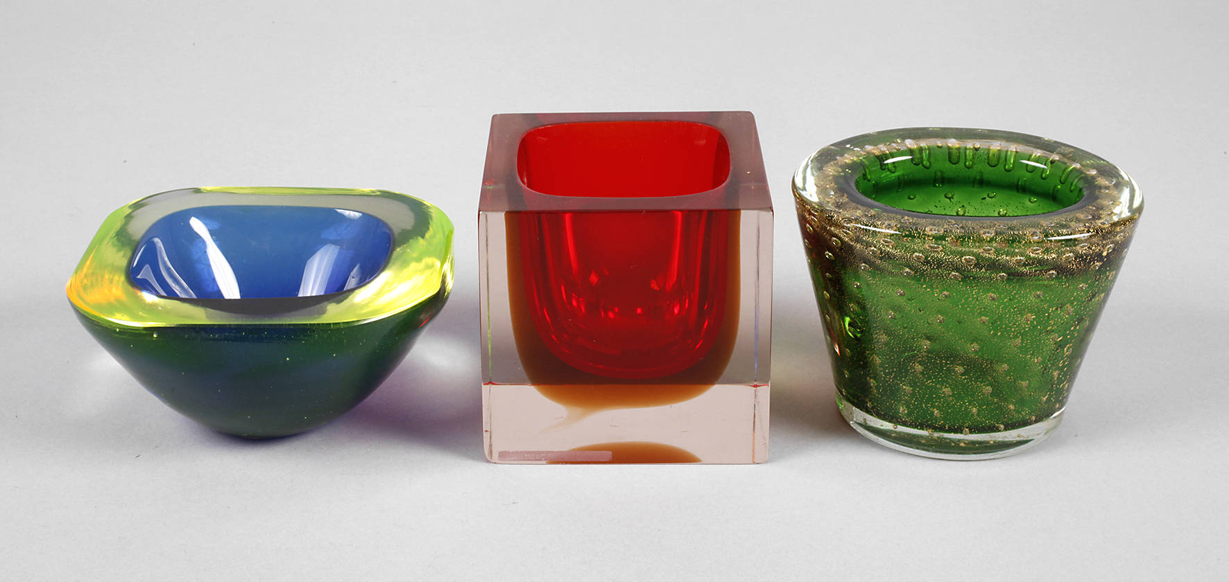 Murano drei kleine Vasen