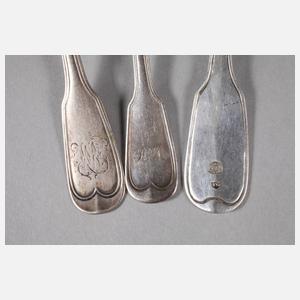 Drei Löffel Augsburger Faden