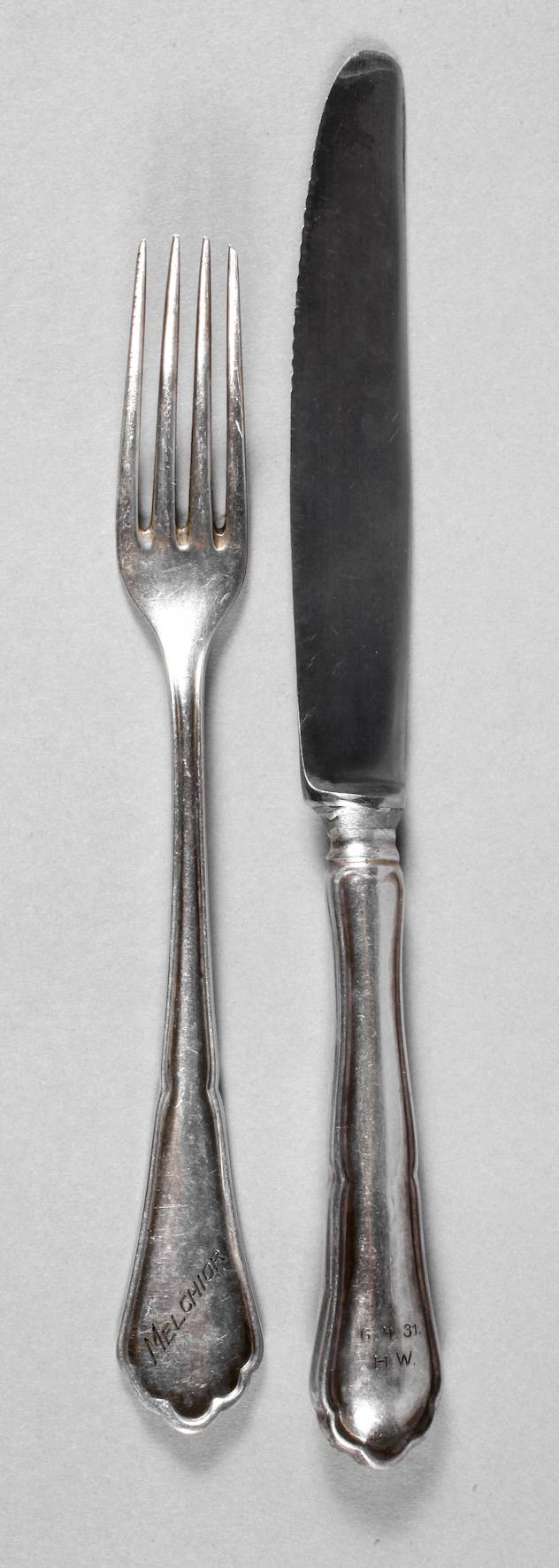 Zwei Teile Besteck Melchior Vulpius