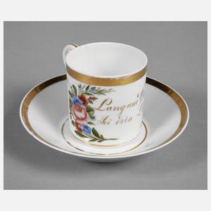 Andenkentasse Biedermeier