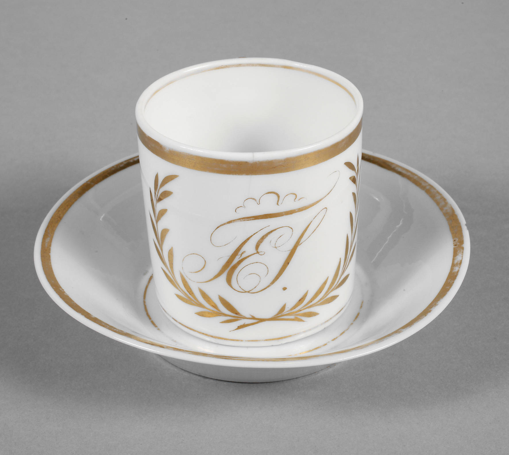 Monogrammtasse Biedermeier