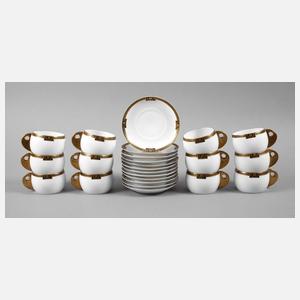 Krautheim 12 Kaffetassen Jugendstil