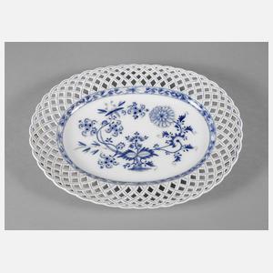 Meissen Teichert Durchbruchplatte Zwiebelmuster