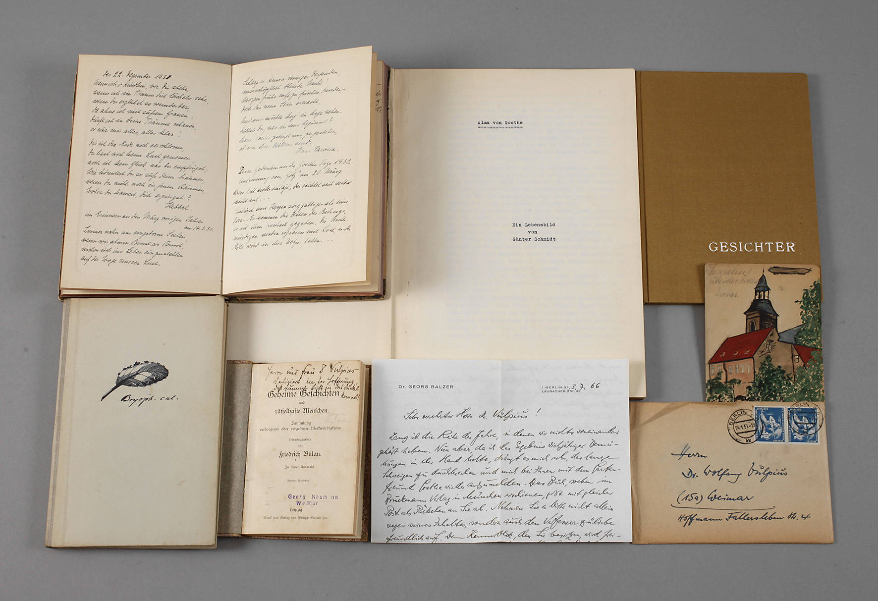 Alma von Goethe - Ein Lebensbild sowie Dokumente Vulpius