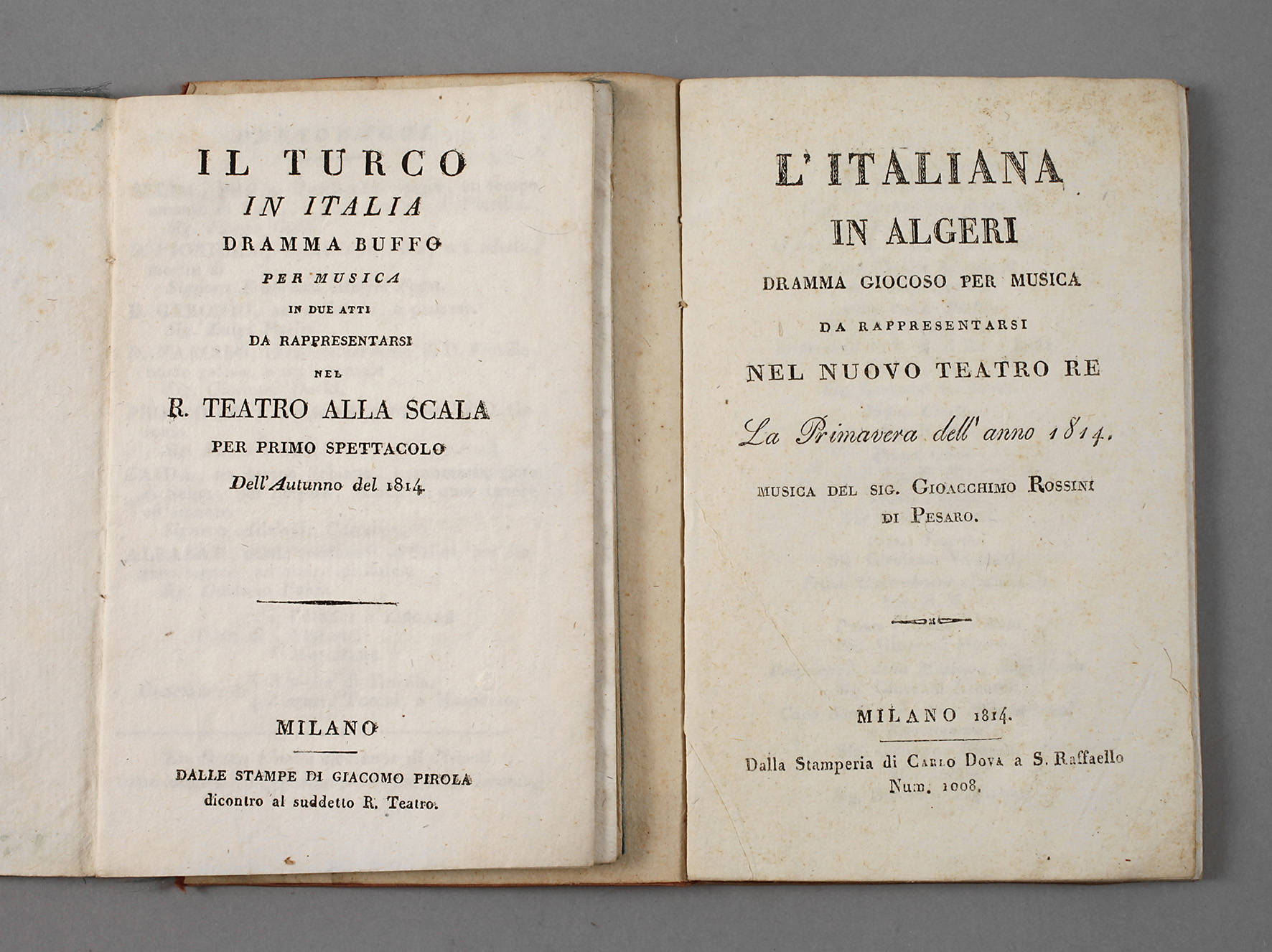 Paar Opernhefte 1814