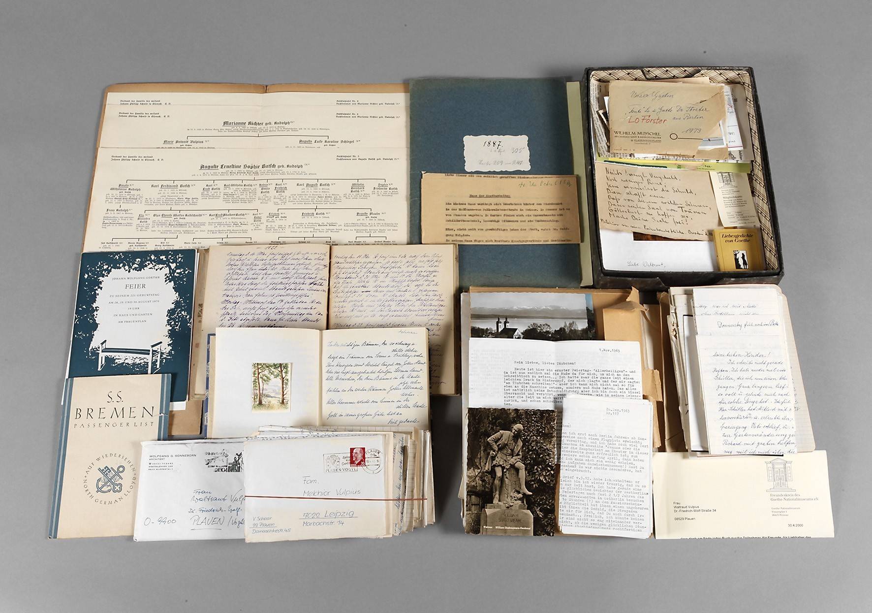 Konvolut Dokumente Waltraut Vulpius