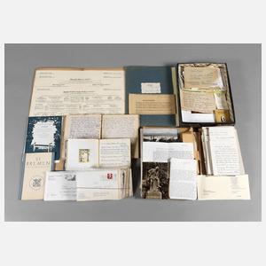 Konvolut Dokumente Waltraut Vulpius