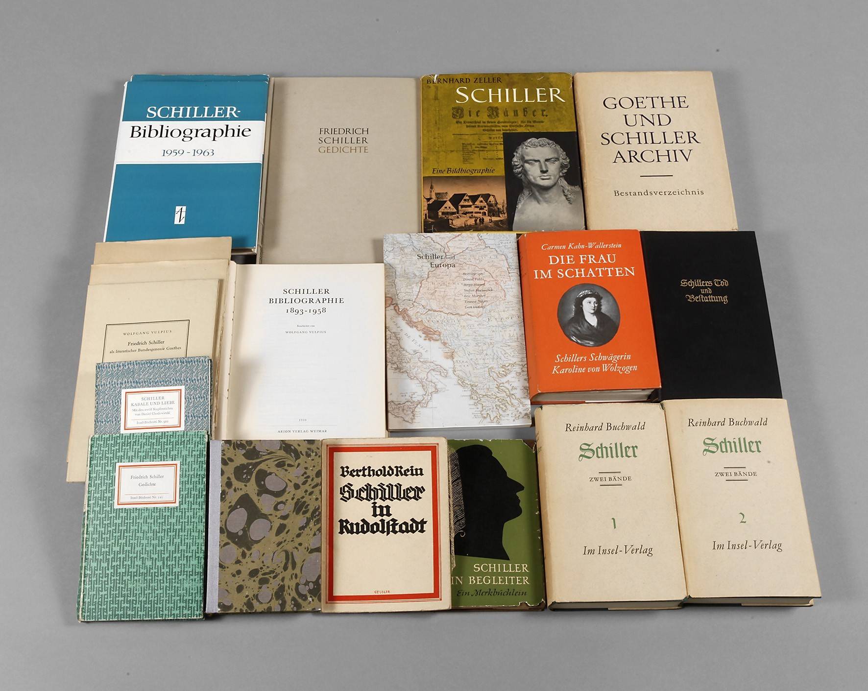 Konvolut Fachliteratur Schiller