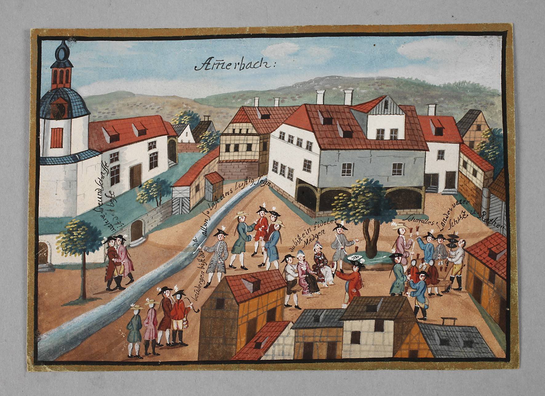 Stammbuchbildchen Ammerbach bei Jena