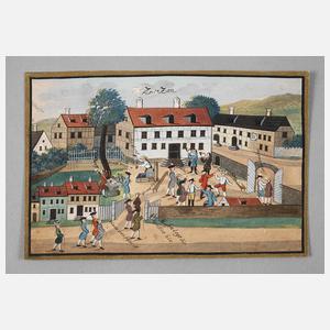 Stammbuchbildchen Zwätzen bei Jena