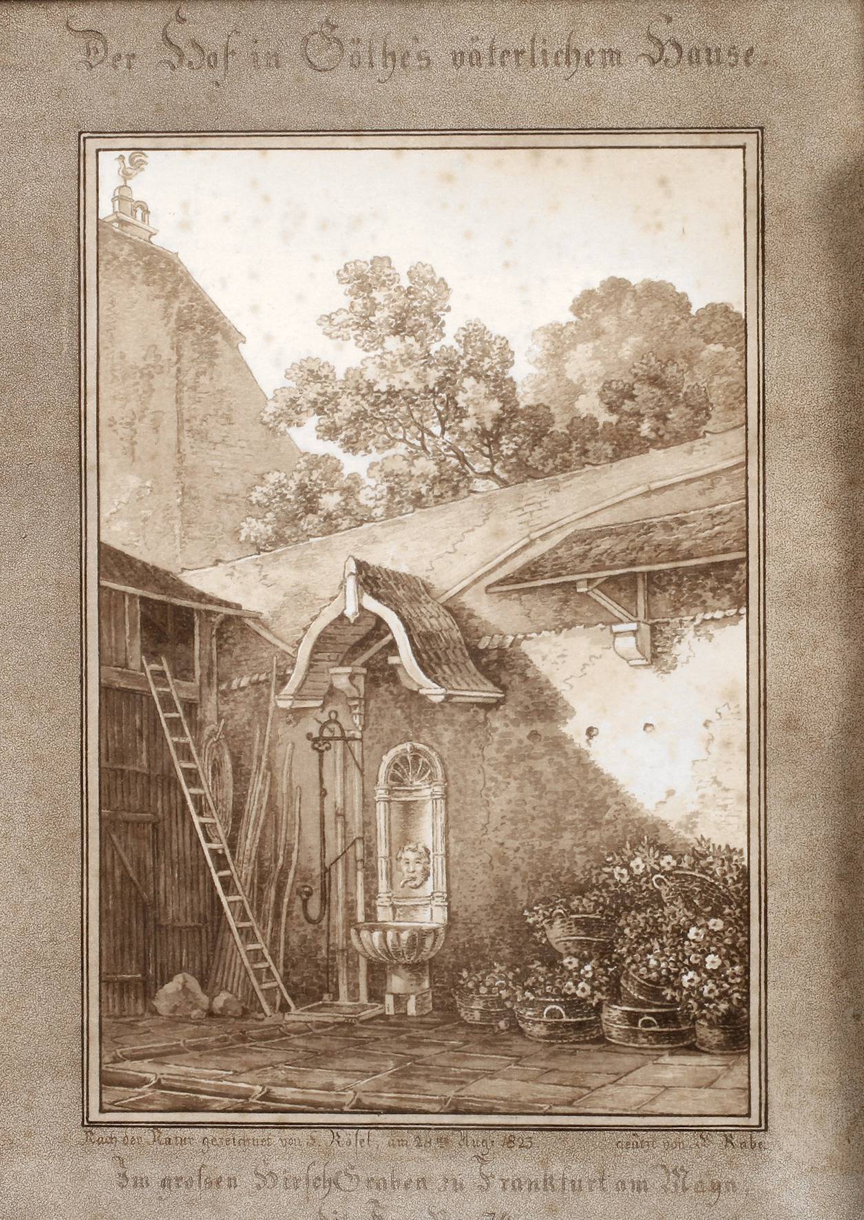 Prof. Karl Josef Rabe, Hof im Goethehaus Frankfurt