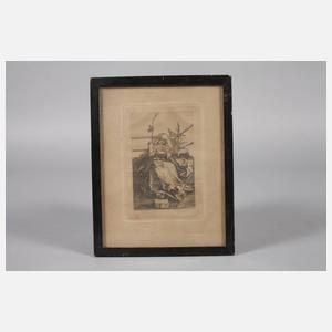 ”Madonna auf einer grasbewachsenen Bank”