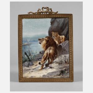 Dresden Porzellanbildplatte ”Die Nachtwandler”