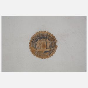 KPM Berlin übergroße Bildplatte Bismarck