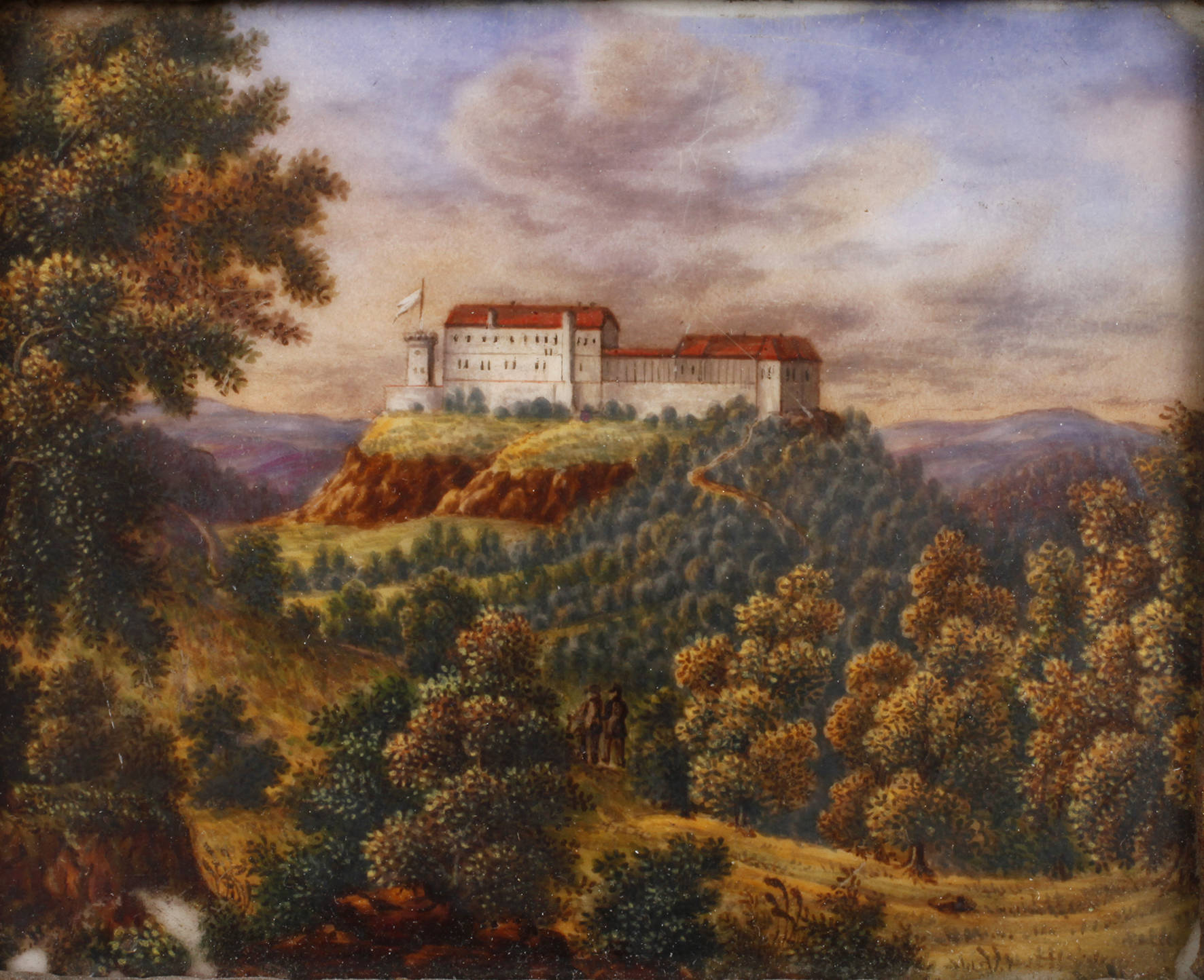 Porzellanbildplatte ”Die Wartburg”