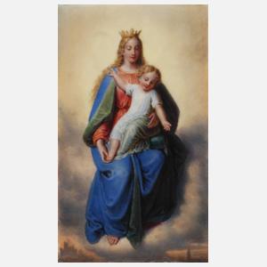 Porzellanbildplatte Heilige Maria