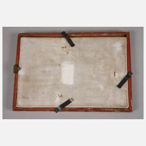 Porzellanbildplatte Jugendstil