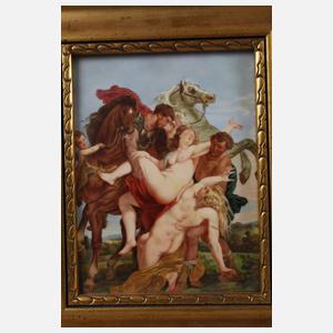 Porzellanbildplatte Raub der Sabinerinnen