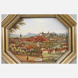 Porzellanbildplatte Gotha