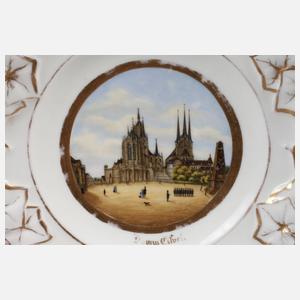 Ansichtenteller Dom zu Erfurt