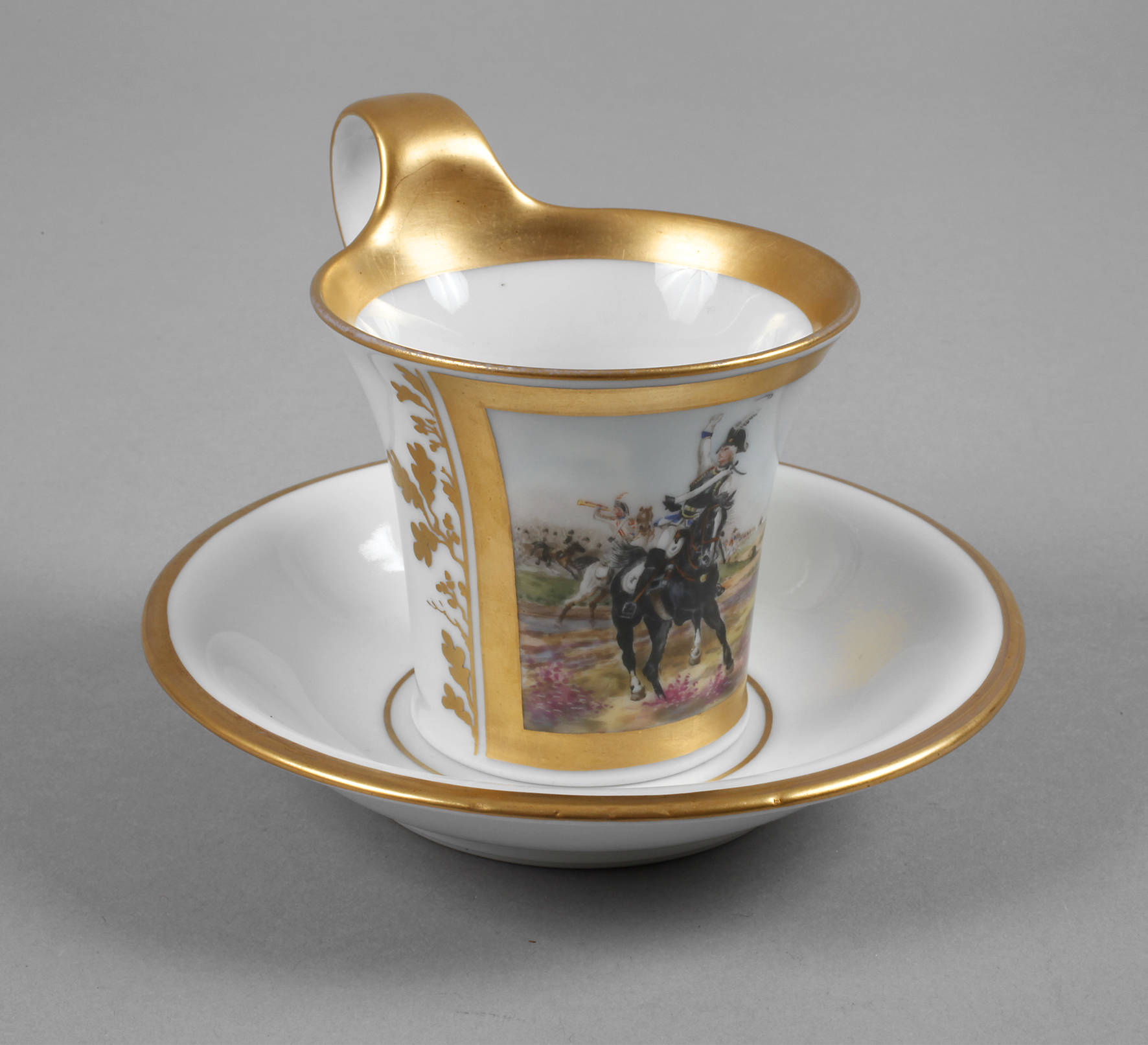 Fürstenberg Tasse ”Seydlitz b. Rossbach”