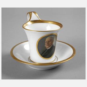 Fürstenberg Tasse Hindenburg