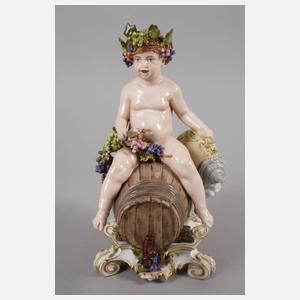 Bacchus rittlings auf einem Fass