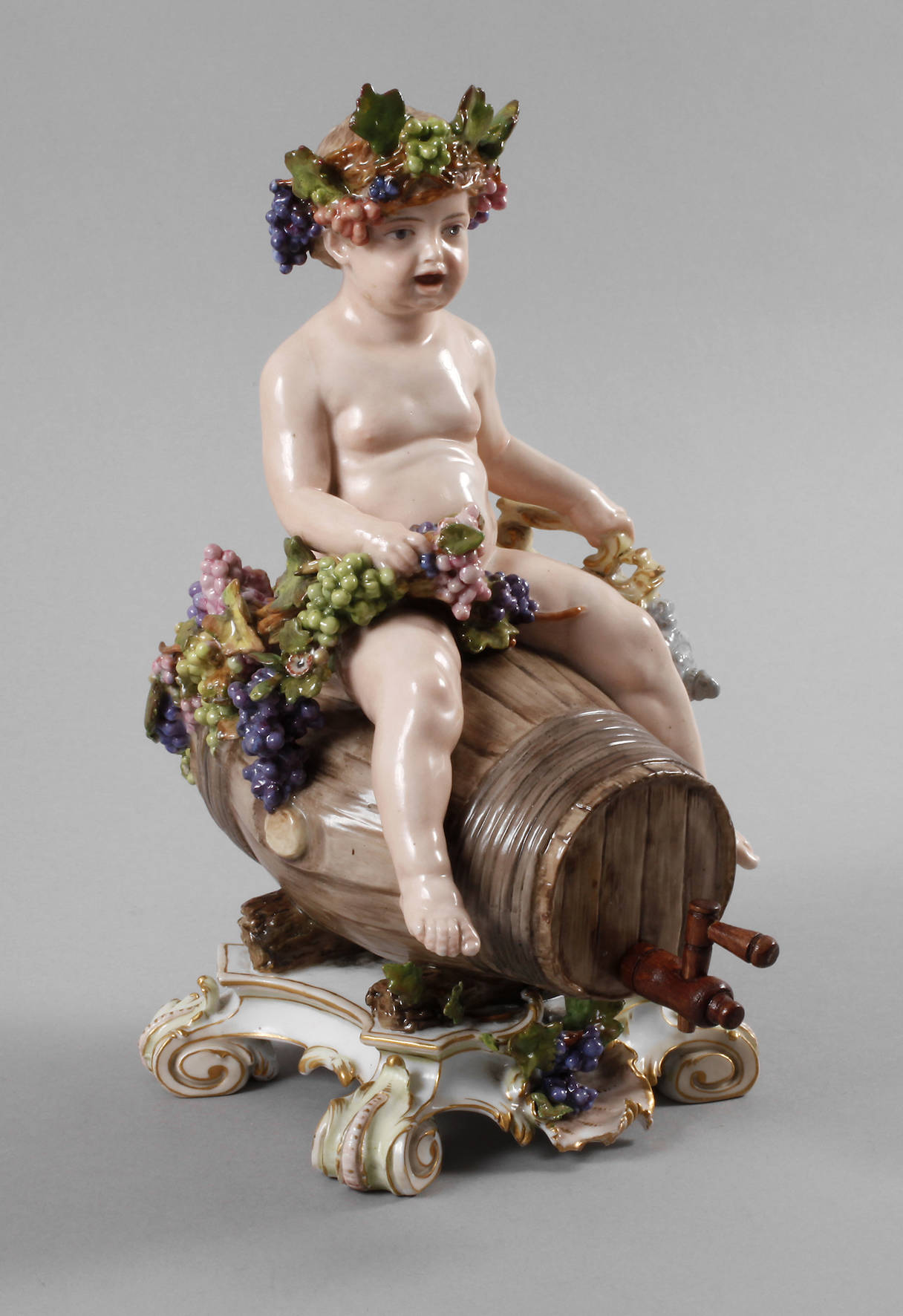 Bacchus rittlings auf einem Fass