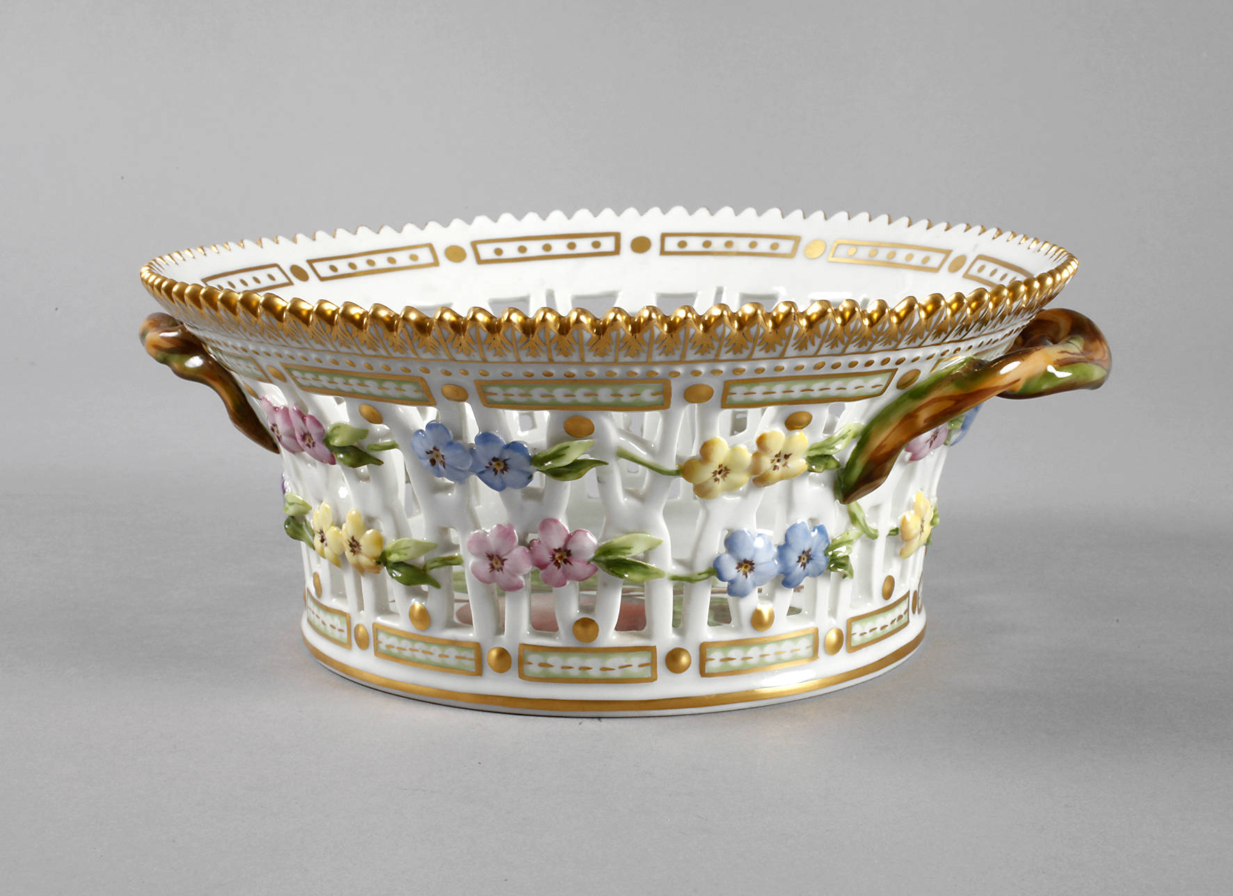 Kopenhagen Korbschale Flora Danica