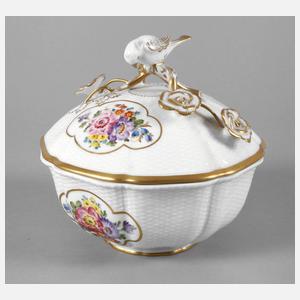 Deckeldose mit Vogelknauf