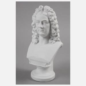 Drei Büsten Biskuitporzellan