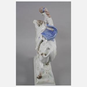 Ens Volkstedt übergroße Figur Europa auf dem Stier