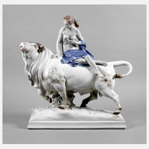 Ens Volkstedt übergroße Figur Europa auf dem Stier