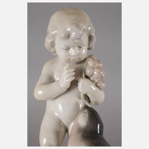 Heubach Putto mit Singvogel