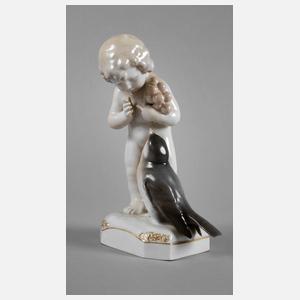 Heubach Putto mit Singvogel