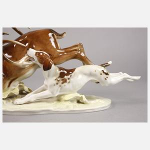 Hutschenreuther große jagdliche Gruppe